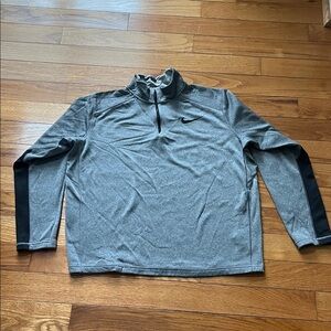 Nike Heather Gray and Black Pullover